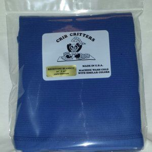 Royal Blue 30" x 40" Receiving Blanket 100% Cotton